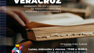 Invita SECVER al taller “Narrativa mexicana moderna y contemporánea: narrar a Veracruz”