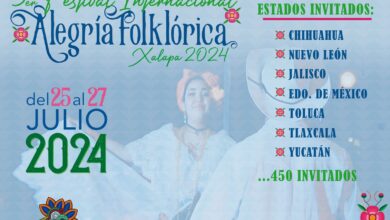 Invitan a disfrutar del Festival Internacional «Alegría Folklórica» Xalapa 2024