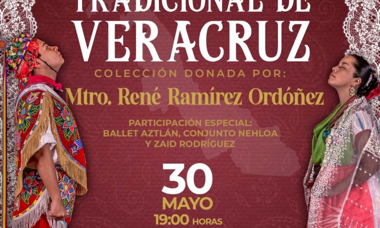 Exhibirán en Palacio Municipal trajes tradicionales de Veracruz