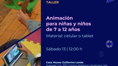 Invita SECVER al taller de animación en la Casa Museo Guillermo Landa