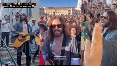 Jared Leto da concierto sorpresa en las calles de Lisboa